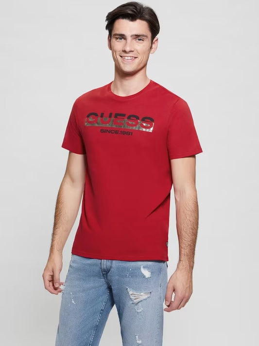 T-Shirt Guess Rossa Uomo