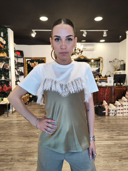 T-Shirt Le Streghe In Pizzo Donna