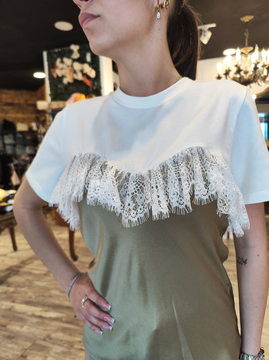 T-Shirt Le Streghe In Pizzo Donna