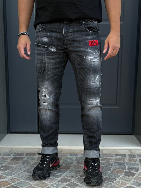 Jeans G2 Firenze Three Pocket Black Uomo