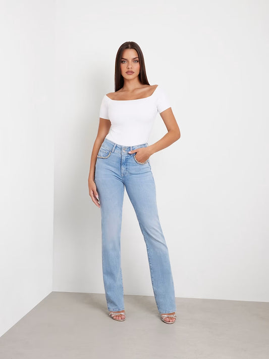 Jeans Guess Straight Shape Up Donna