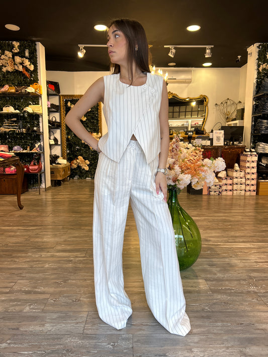 Completo Two Way Gessato Donna