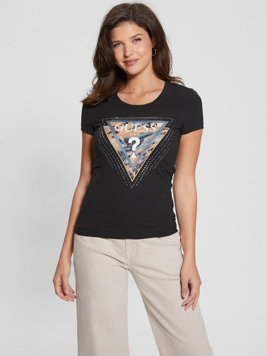 T-Shirt Guess Nera Donna