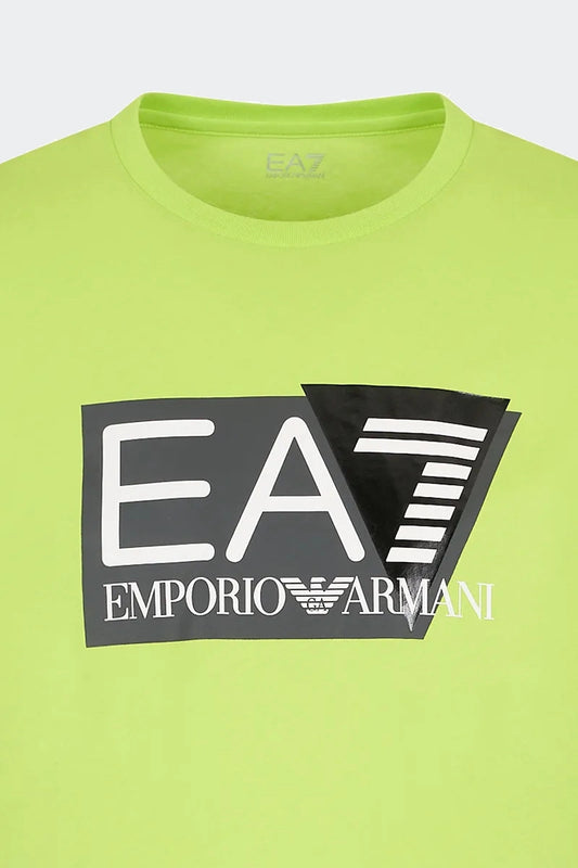T-Shirt EA7 Coordinata Verde Acido Uomo