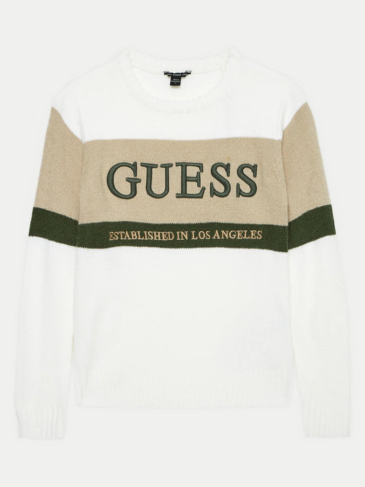 Maglioncino Guess Bianco Ragazzo