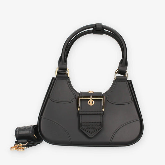 Borsa Marc Ellis "Flat Circle"  Black/Light gold Donna