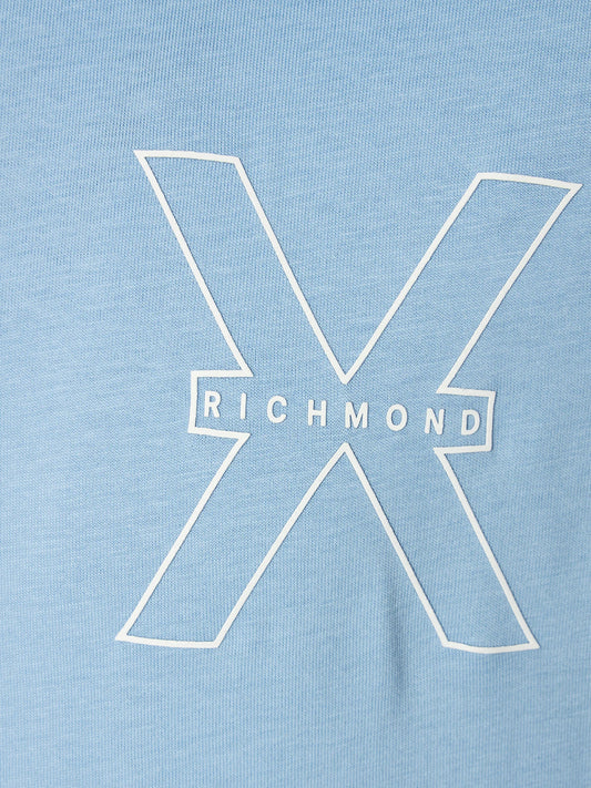 T-Shirt John Richmond Celeste Uomo