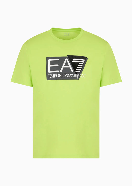 T-Shirt EA7 Coordinata Verde Acido Uomo